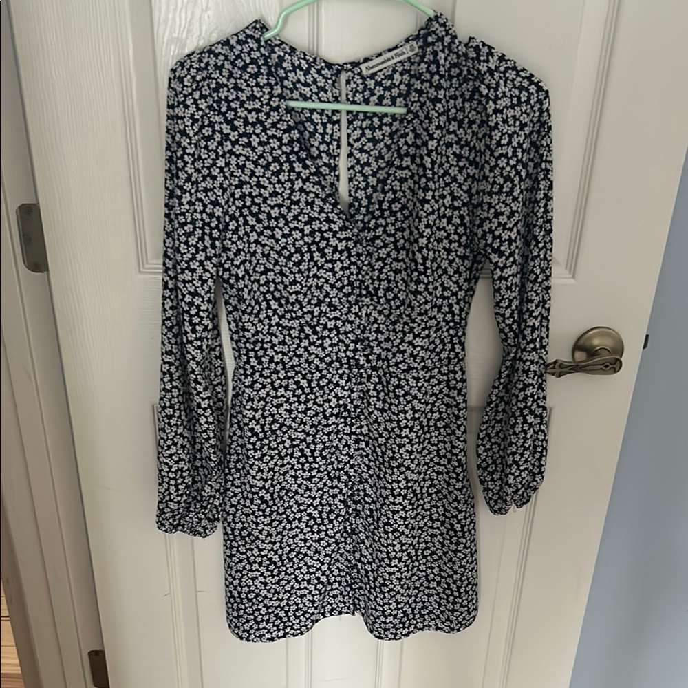 Floral Long Sleeve Dress Abercrombie and Fitch